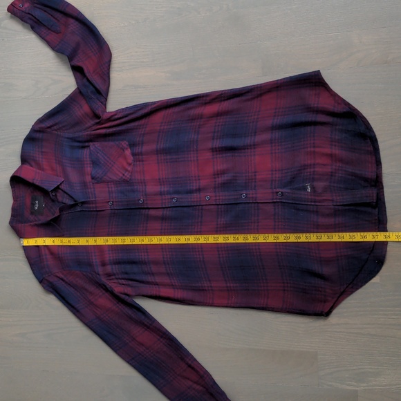 RAILS | Bianca Shirt Dress Plaid Long Sleeves Button Up, Currant Navy, Womens M - Picture 14 of 15